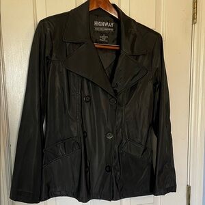 Highway Women's Black Pea Coat